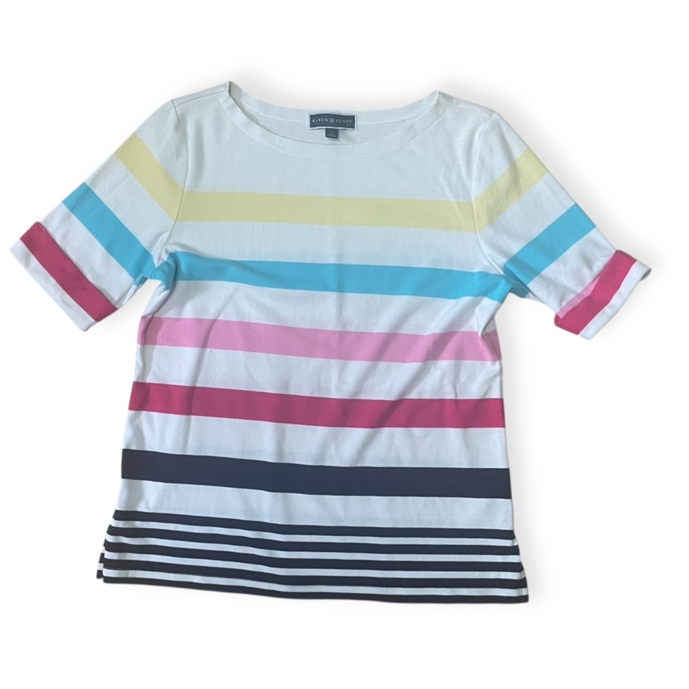 Karen Scott stripe top